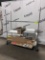 Rolling wire shelves cart  Side cabinet with glass door  Xray film illuminator  Round table top  Box