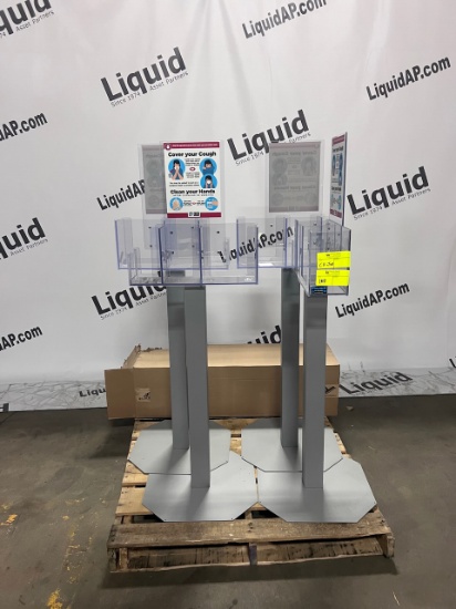 Covid mask holders w new Single Cylinder oxygen cart