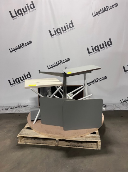 5 End tables 16 x 20 x 26 1 End table 21 x 21 x 22 1 36 round table 30tall