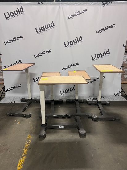 Stryker adjustable overbed tables