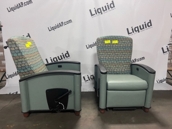 2 Patient Room Recliner Chairs