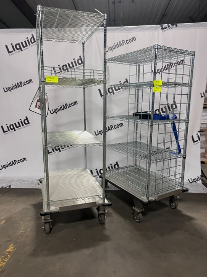 Metal Rack on casters 24 x 36 x 755     24 x 36 x 84