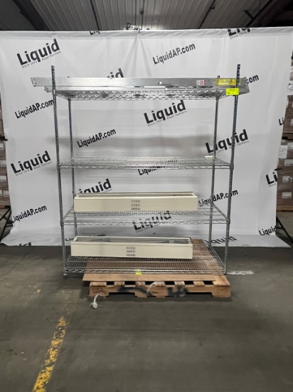 Ladder  2 Locking cabinet 9 x 48 x 6    Aluminum racking 24 x 60 x 72