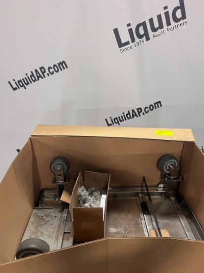 Stainless Steel caster carts 28 x 38 w aluminum corner brackets