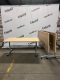Interphase Office Interiors maple flip top training tables on wheels â€œTC3060â€
