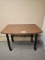 Rolling wooden table