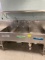 industrial 3- bay sink