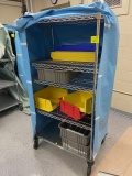 Stainless steel metro rack on wheels