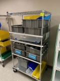 Stainless steel metro rack on wheels
