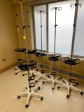 IV poles on wheels