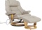 Massage Chair w/ Ottoman (Beige)- TL-079108