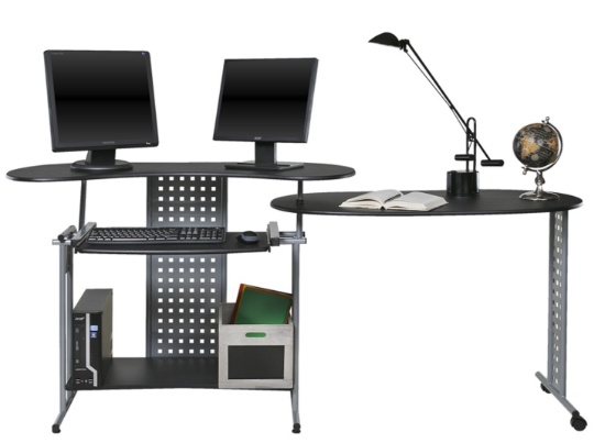 Regallo Expandable Desk (Black)- 50-100705