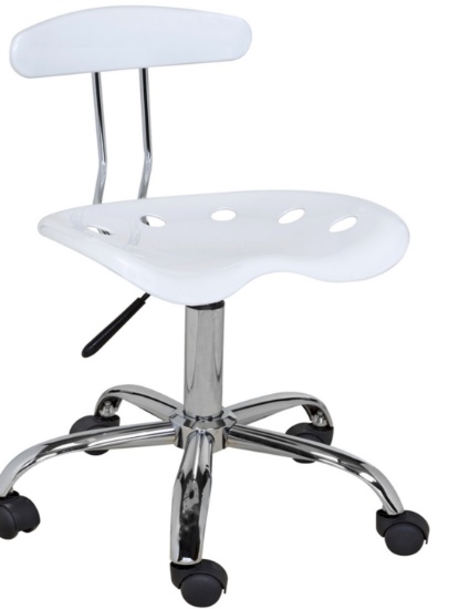 Computer Task Chairw/ Back (White)- 60-101501