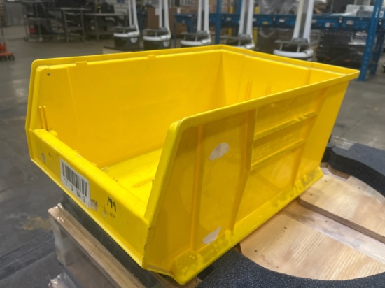 Lot of (1,000) Akro Bin model 30288 plastic stackable bin, 24"x16"x11" (approximately 25 pallets per