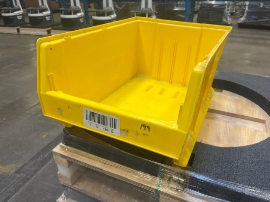 Lot of (1,000) Akro Bin model 30288 plastic stackable bin, 24"x16"x11" (approximately 25 pallets per