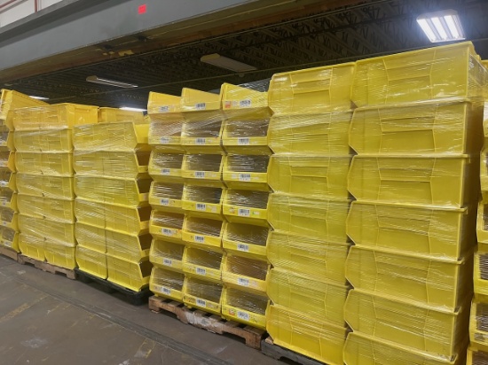 Lot of (1,000) Akro Bin model 30288 plastic stackable bin, 24"x16"x11" (approximately 25 pallets per