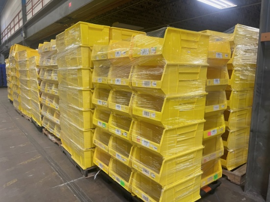 Lot of (1,000) Akro Bin model 30288 plastic stackable bin, 24"x16"x11" (approximately 25 pallets per
