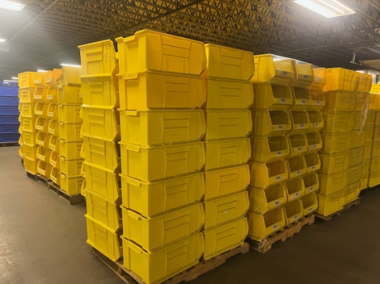 Lot of (1,000) Akro Bin model 30288 plastic stackable bin, 24"x16"x11" (approximately 25 pallets per