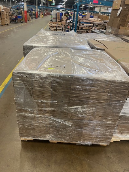 (3) pallets of Uline cardboard boxes 28"x16"x7"