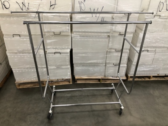 Double Hangrail Collapsible Clothing Rack