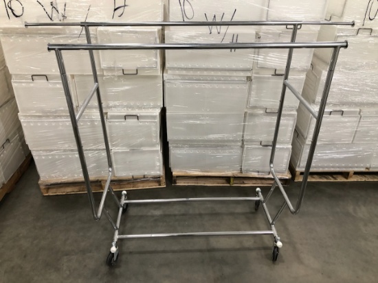 Double Hangrail Collapsible Clothing Rack