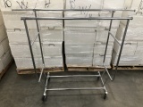 Double Hangrail Collapsible Clothing Rack