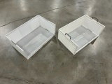 Corrugated Plastic Totes w/ Hopper Front