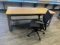 Butcher Block Work Station with Chair