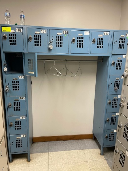Lockers (16)  - 12"x12"x18" Holes - Blue