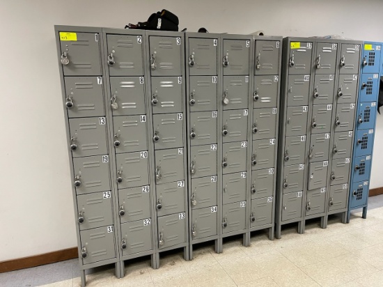 Lockers (54)  - 12"x12"x18" Holes - gray