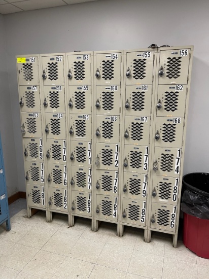 Lockers (36)  - 12"x12"x18" Holes