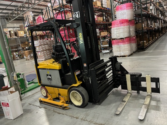 Yale Sit down electric Forklift w/ turret attachment