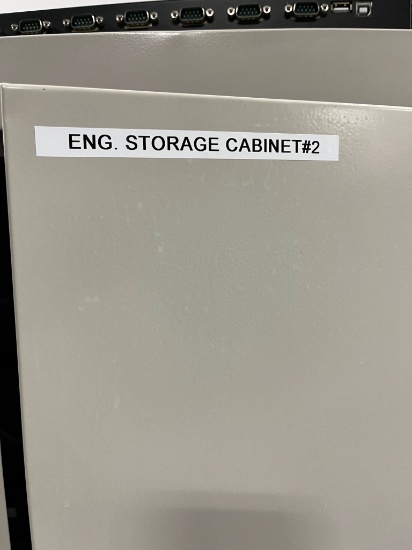 2-Door Metal Storage Cabinet with Hardware, Tools, Test Equipment, & More