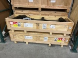 Lot of (4) Charging Pedistals In Crates & (3) Empty Crates