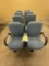 Lot of 8 Rolling Task Chairs