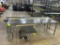 Loc: 6N. Metal Table & Mobile Gravity Conveyor