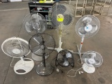 Lot of 7 Asst'd Fans