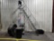 12 Step Rolling Ladder, Drum Fan & bins