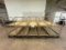 Lot of 10 Tan Rolling Metal Stock Carts w/ Brake