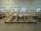 Lot of 10 Tan Rolling Metal Stock Carts w/ Brake