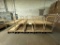Lot of 10 Tan Rolling Metal Stock Carts w/ Brake