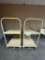 Tan Rolling Metal Stock Carts w/ Brake