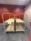 Tan Rolling Metal Stock Carts