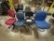 Lot of 7 Asst'd Rolling Chairs