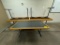 Lot of 5 Wood Tables w/ Metal Fold-Down Legs