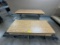 Lot of 6 Wood Top / Metal Legs Folding Tables