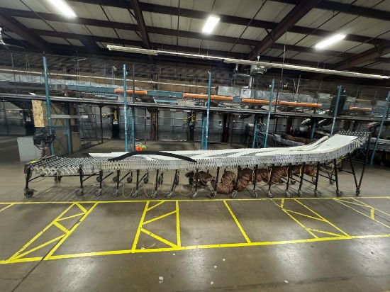 BestFlex Expandable Metal Skate Wheel Conveyor w/ Utility Blower, Fan & Cooling Schute