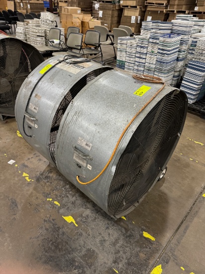 Lot of 2 36" Drum Fans