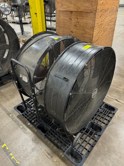 Lot of 2 36" Drum Fans