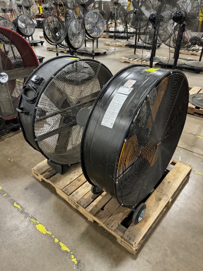 Lot of 2 36" Drum Fans